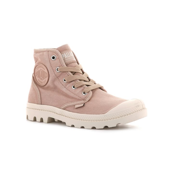 Palladium Pampa Hi Women's Boots Rose | UK Q862-YWK